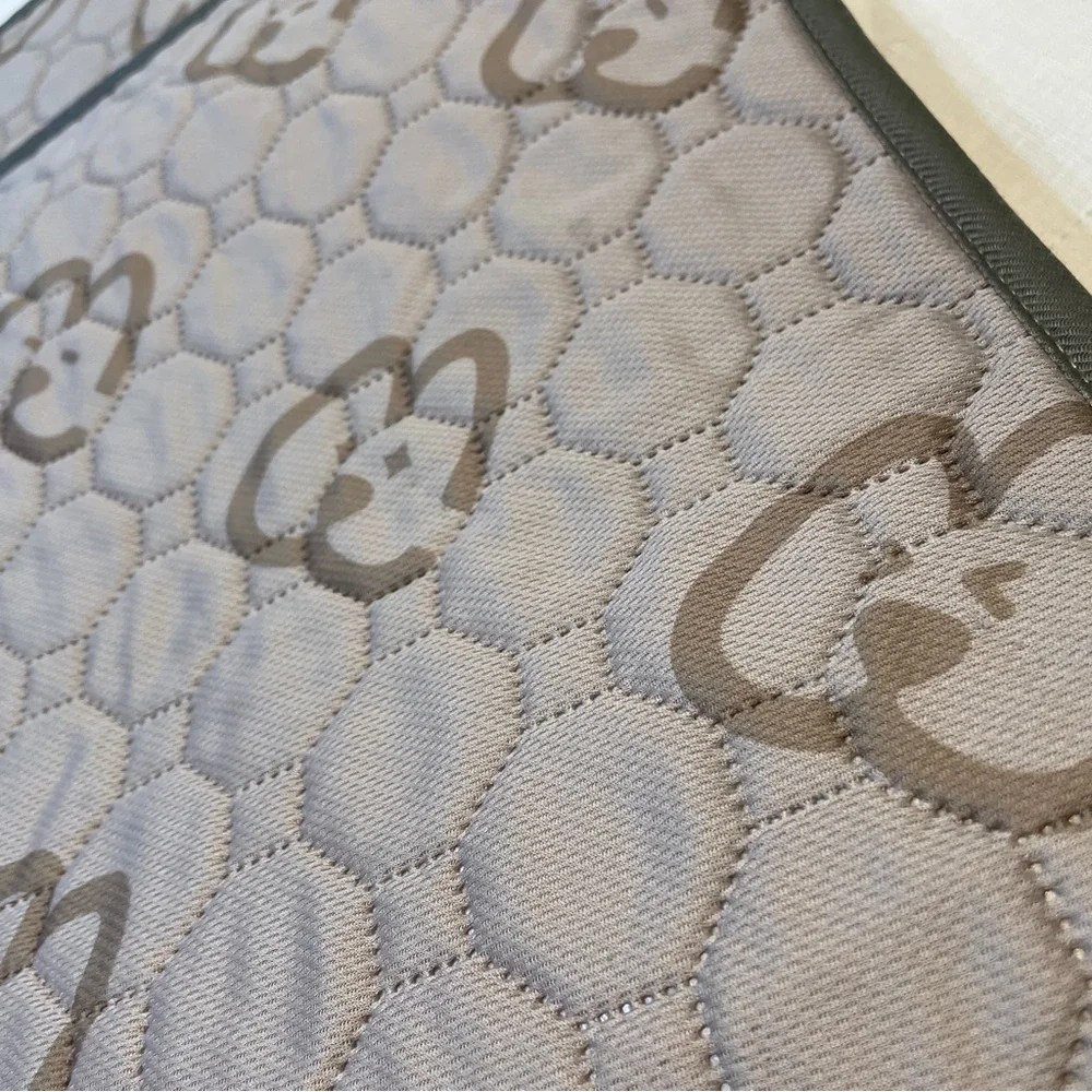 Large Gray and Brown Patterned Pet Mat, Blanket, Furniture Protector, Pee Pad